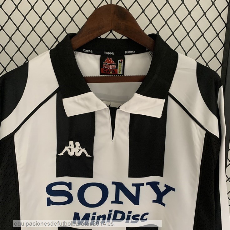 Nuevo 1ª Manga Larga Juventus Retro 1997 1998 Negro Blanco Baratas